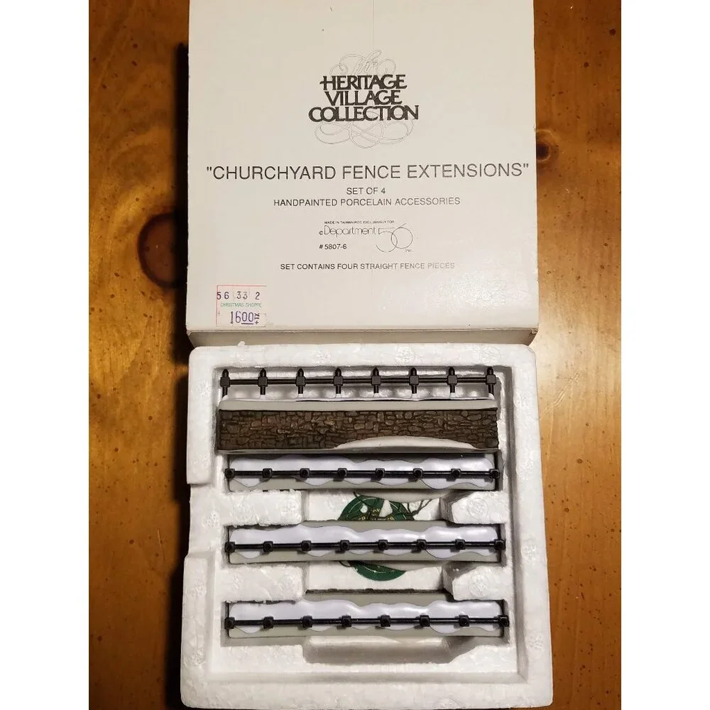 "Churchyard Fence Extensions" Set of 4 #5807-6 -Retired- - Picture 1 of 1